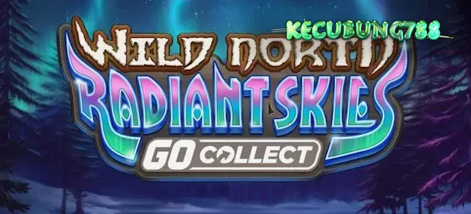 Pemandangan hutan bersalju dengan aurora di langit dalam Wild North Radiant Skies GO Collect